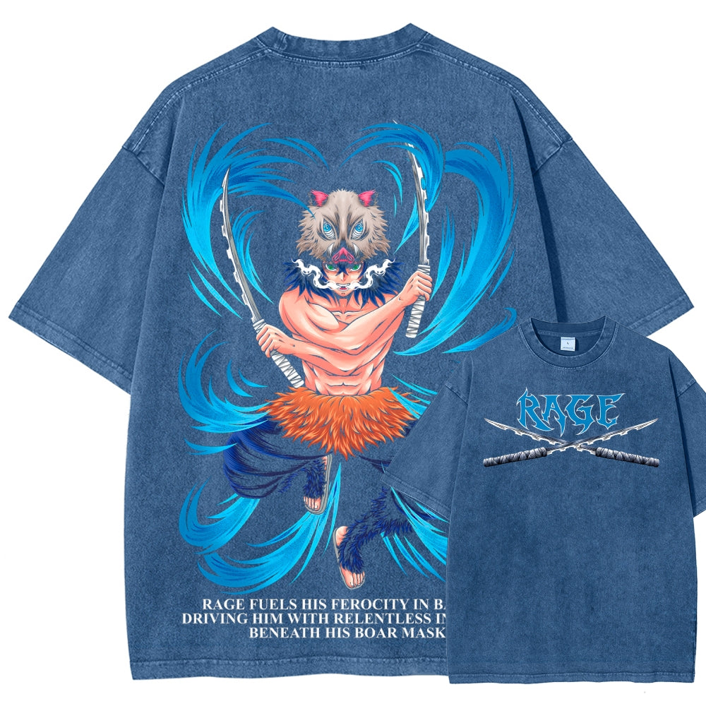 Demon Slayer Unisex Fit Washed T-Shirt 2507028459