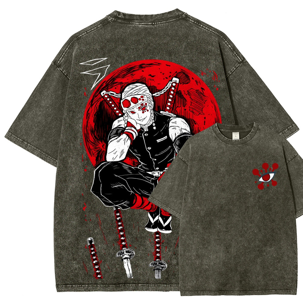 Demon Slayer Unisex Fit Washed T-Shirt 2507036022