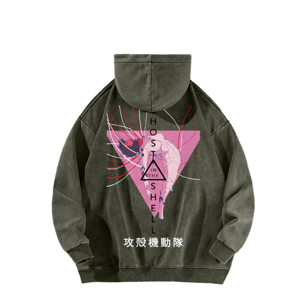 Ghost in the Shell Casual Washed Hoodie 2508002132