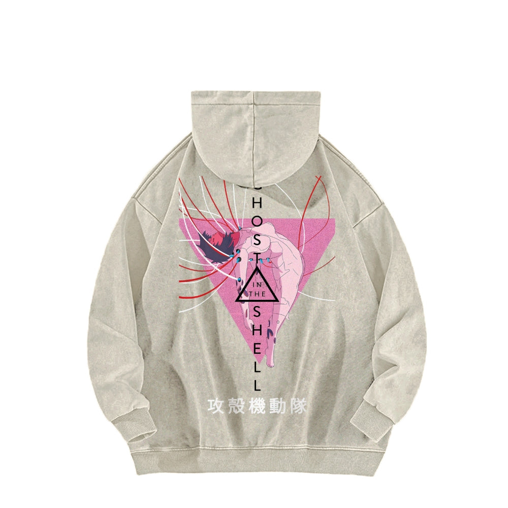 Ghost in the Shell Casual Washed Hoodie 2508002132