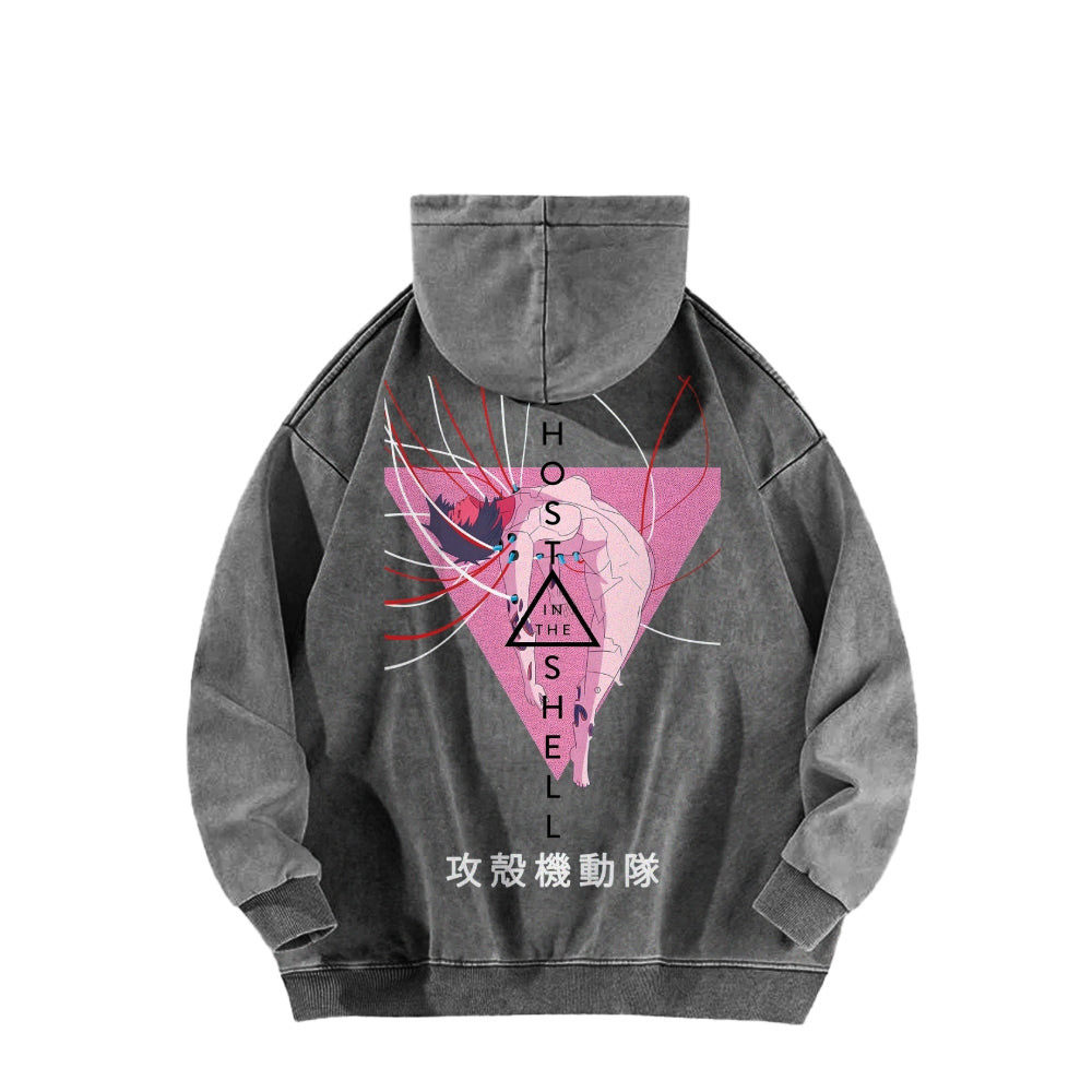 Ghost in the Shell Casual Washed Hoodie 2508002132