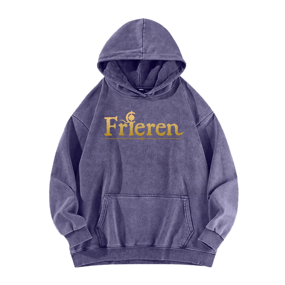 Frieren Casual Washed Hoodie 2508007195