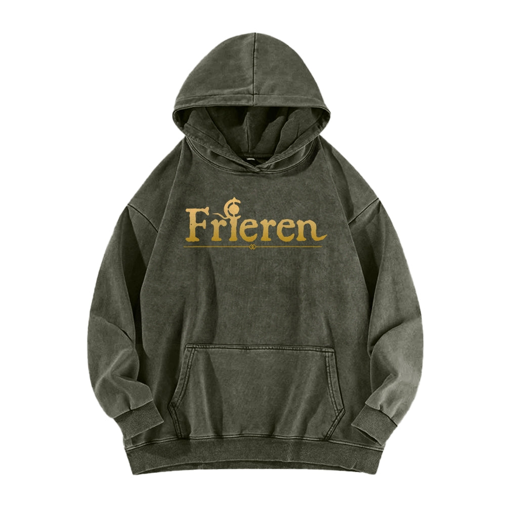 Frieren Casual Washed Hoodie 2508007195