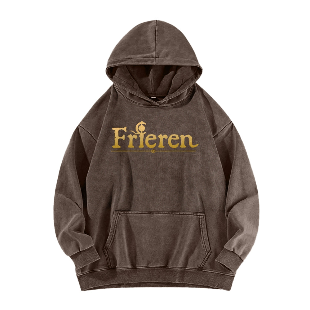 Frieren Casual Washed Hoodie 2508007195