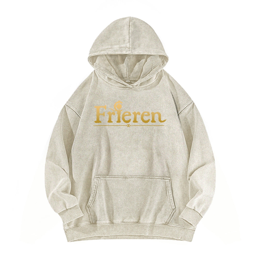 Frieren Casual Washed Hoodie 2508007195