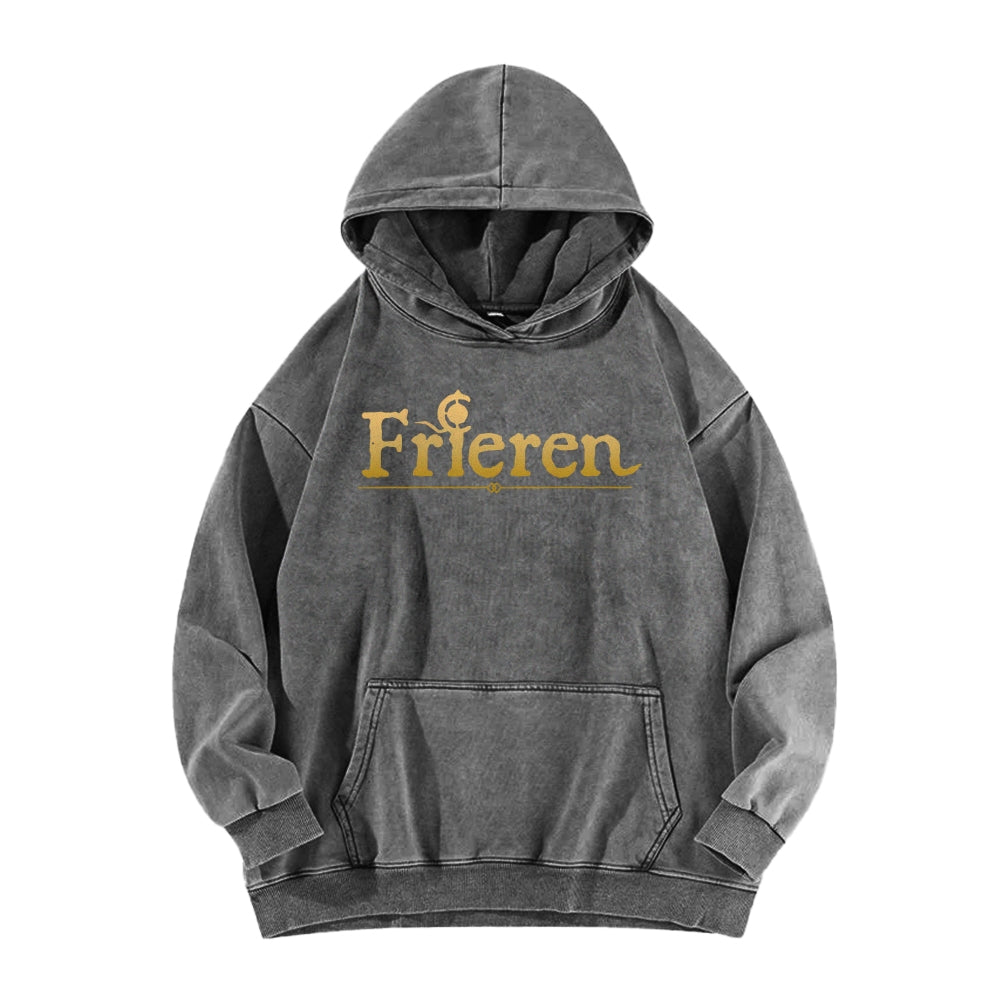 Frieren Casual Washed Hoodie 2508007195