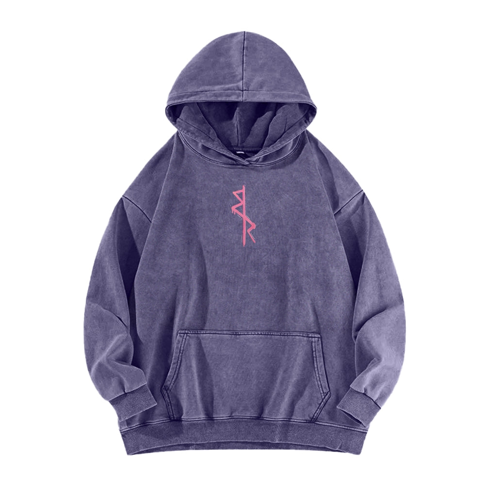 Cyberpunk Casual Washed Hoodie 2508010866