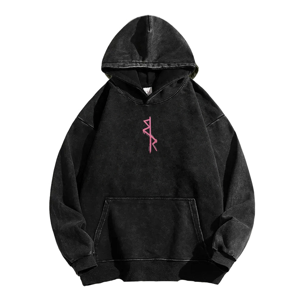 Cyberpunk Casual Washed Hoodie 2508010866