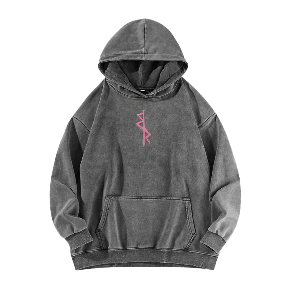 Cyberpunk Casual Washed Hoodie 2508010866