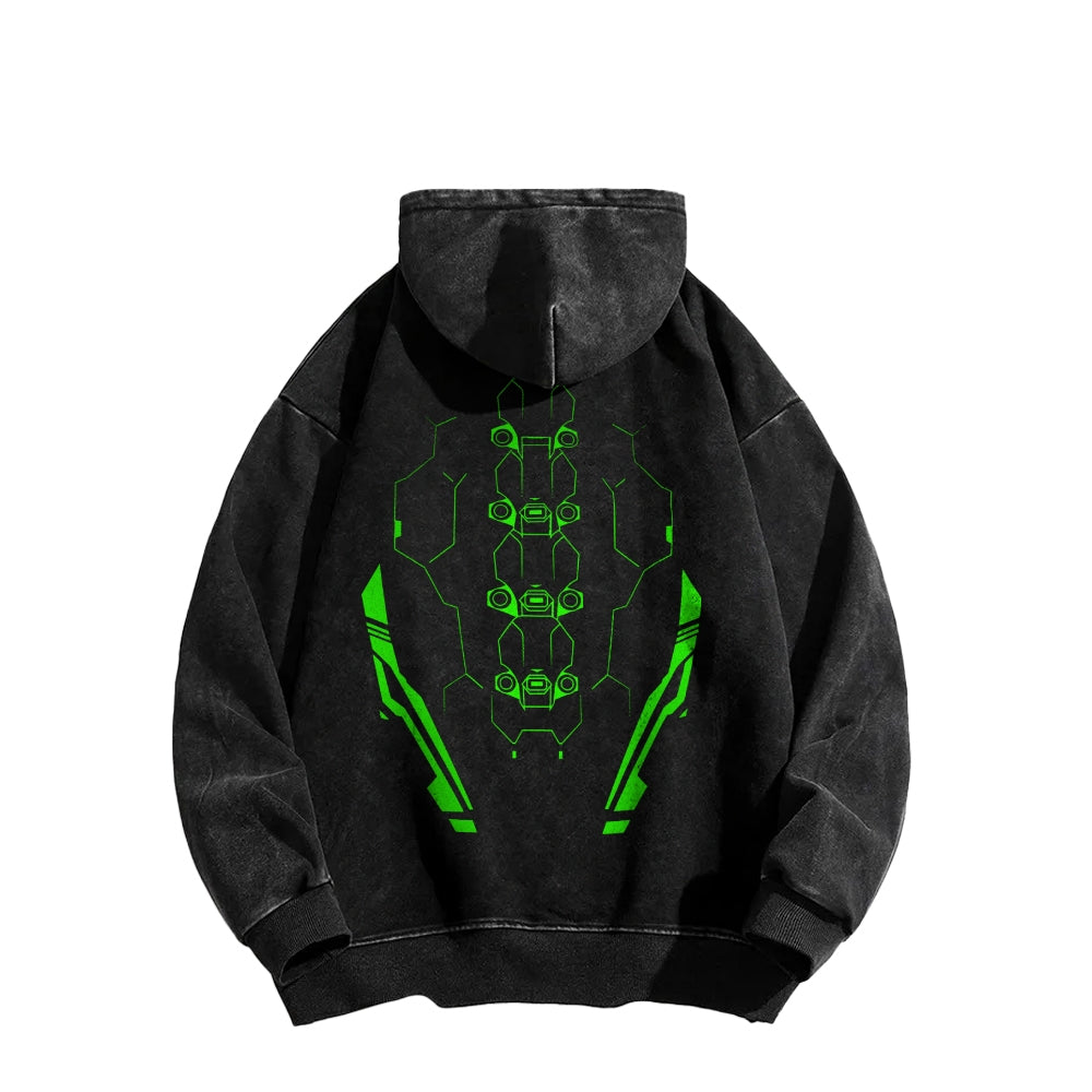 Cyberpunk: Edgerunners Casual Washed Hoodie 2508014757