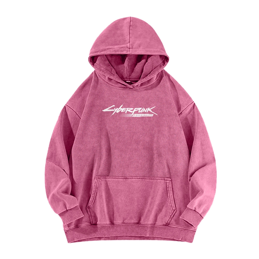Cyberpunk: Edgerunners Casual Washed Hoodie 2508014758
