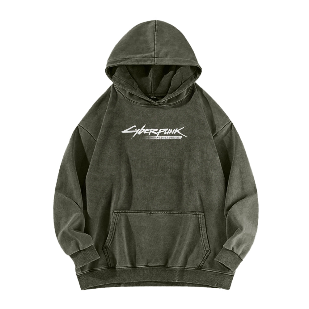 Cyberpunk: Edgerunners Casual Washed Hoodie 2508014758