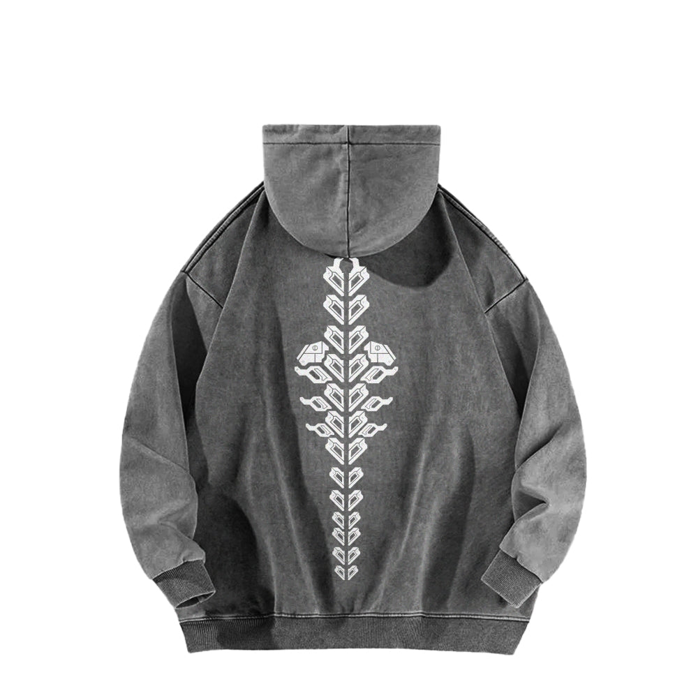 Cyberpunk: Edgerunners Casual Washed Hoodie 2508014758