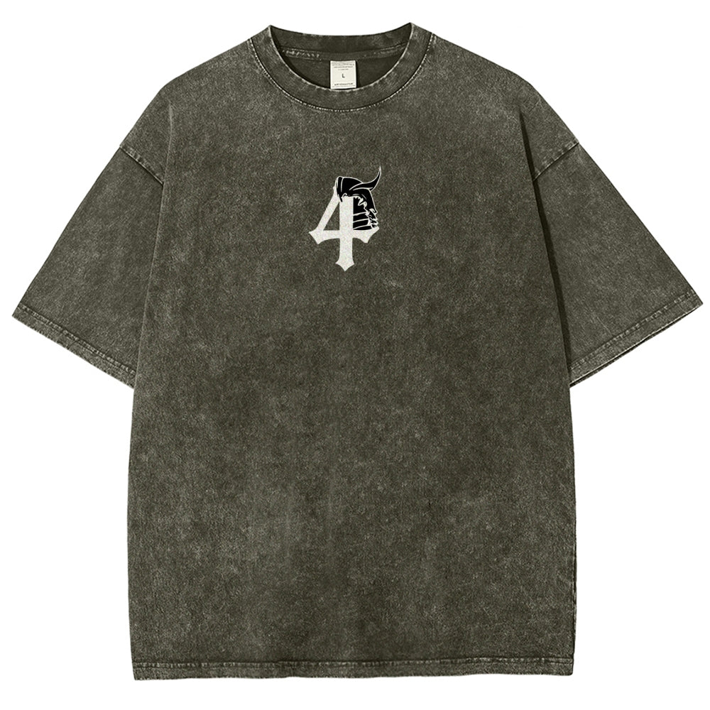 Bleach Unisex Fit Washed T-Shirt 2508018880