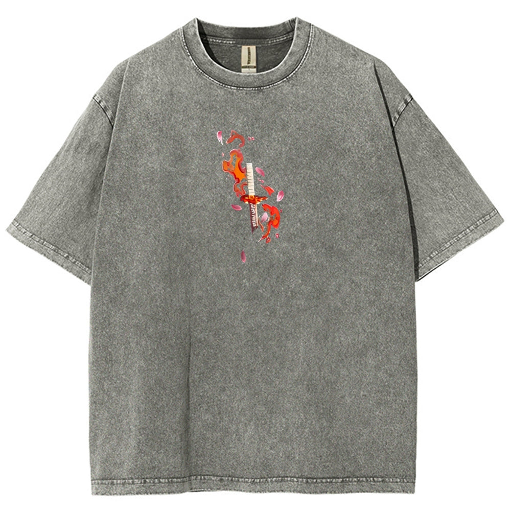 Demon Slayer Unisex Fit Washed T-Shirt 2508018941