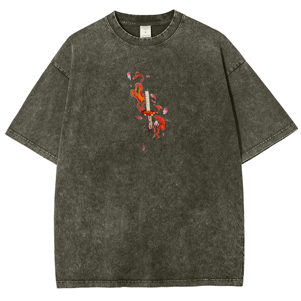Demon Slayer Unisex Fit Washed T-Shirt 2508018941