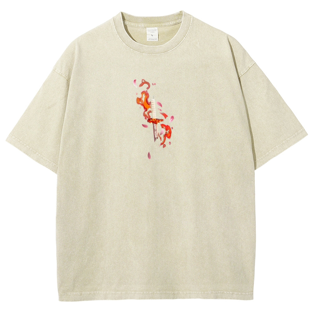 Demon Slayer Unisex Fit Washed T-Shirt 2508018941