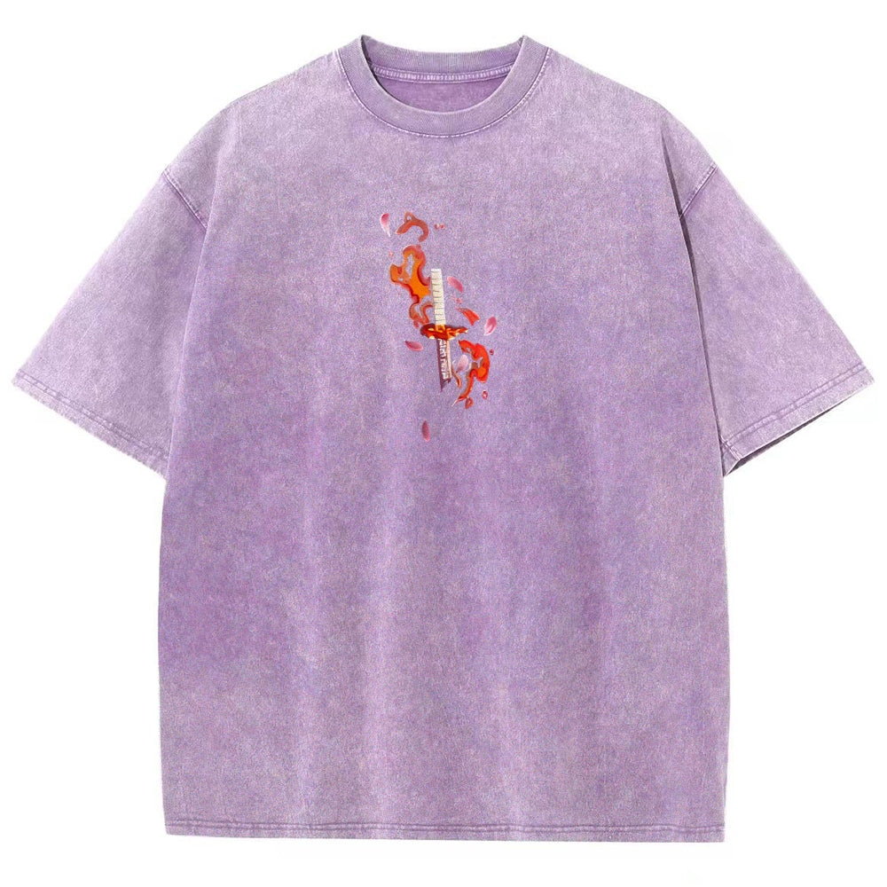 Demon Slayer Unisex Fit Washed T-Shirt 2508018941