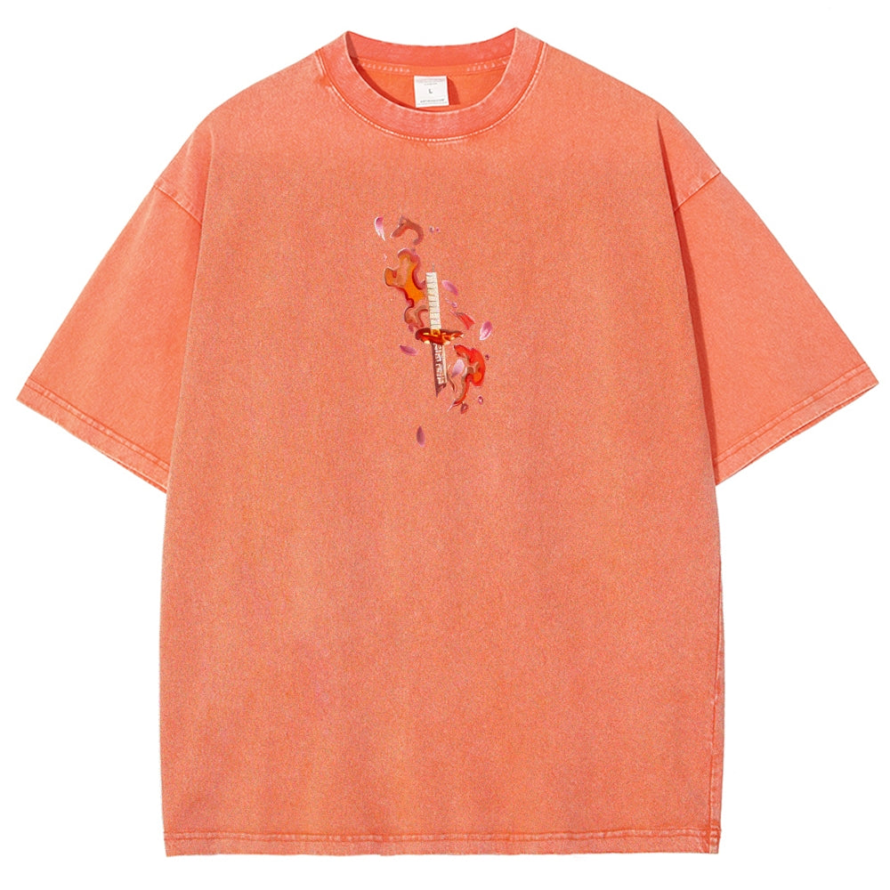 Demon Slayer Unisex Fit Washed T-Shirt 2508018941