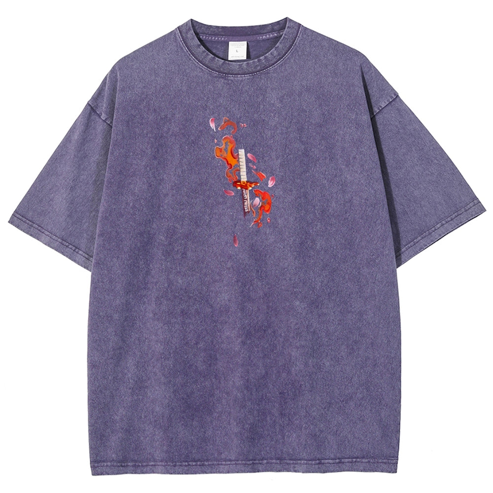 Demon Slayer Unisex Fit Washed T-Shirt 2508018941