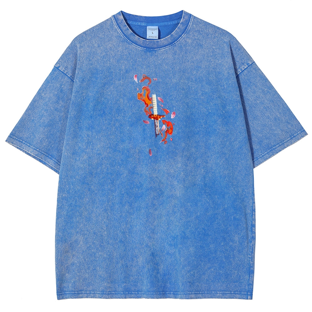 Demon Slayer Unisex Fit Washed T-Shirt 2508018941