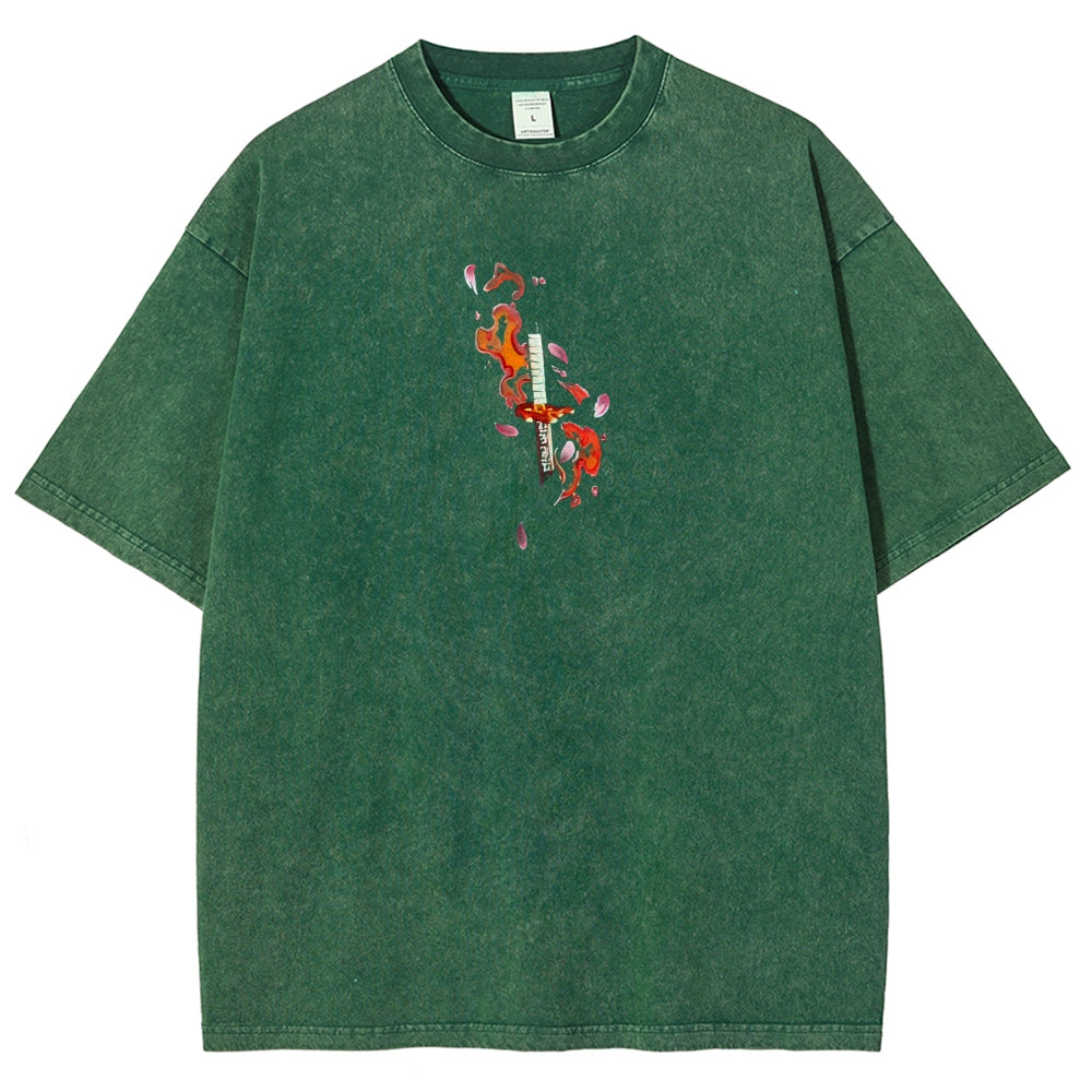 Demon Slayer Unisex Fit Washed T-Shirt 2508018941