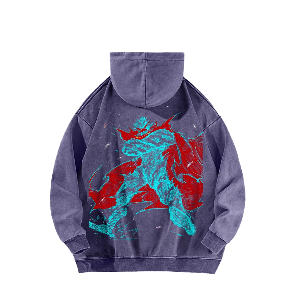 Gurren lagann Tengen Toppa Casual Washed Hoodie 2508025916