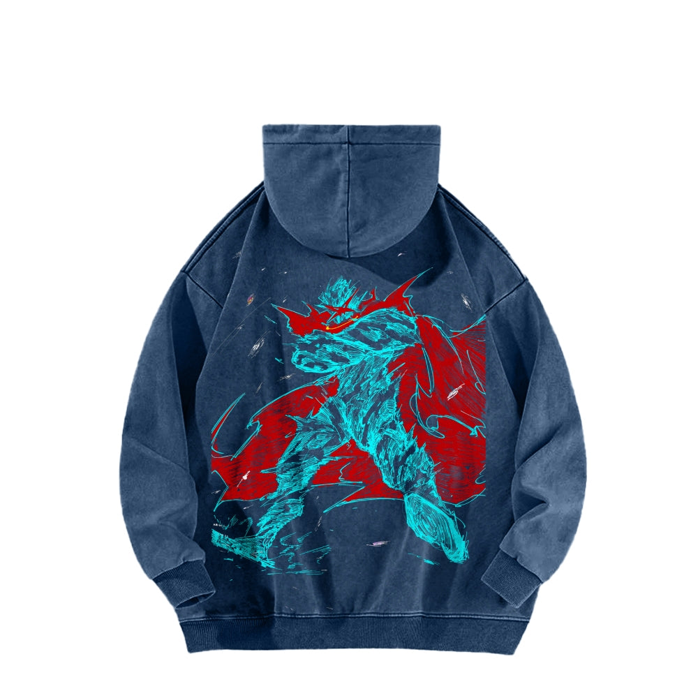 Gurren lagann Tengen Toppa Casual Washed Hoodie 2508025916