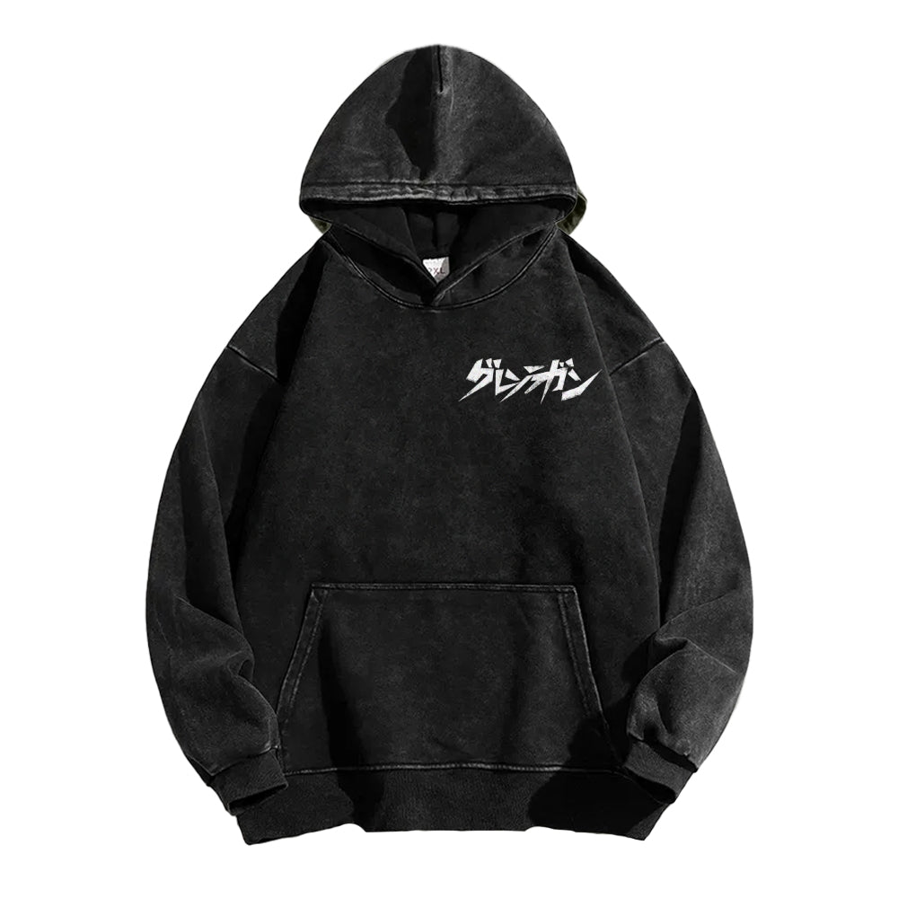 Gurren lagann Tengen Toppa Casual Washed Hoodie 2508025916