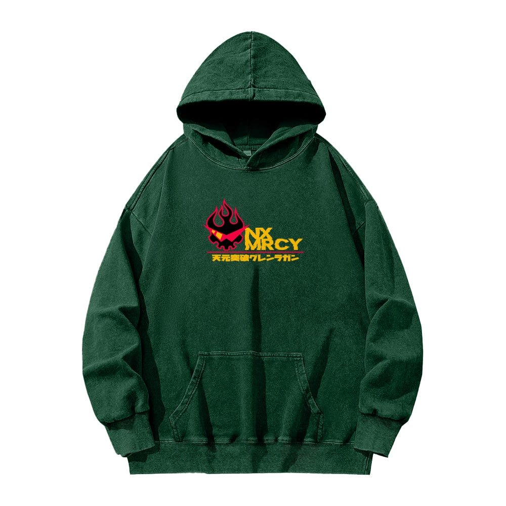 Gurren lagann Tengen Toppa Casual Washed Hoodie 2508025929
