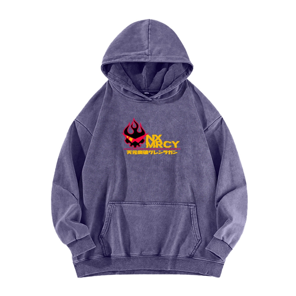 Gurren lagann Tengen Toppa Casual Washed Hoodie 2508025929