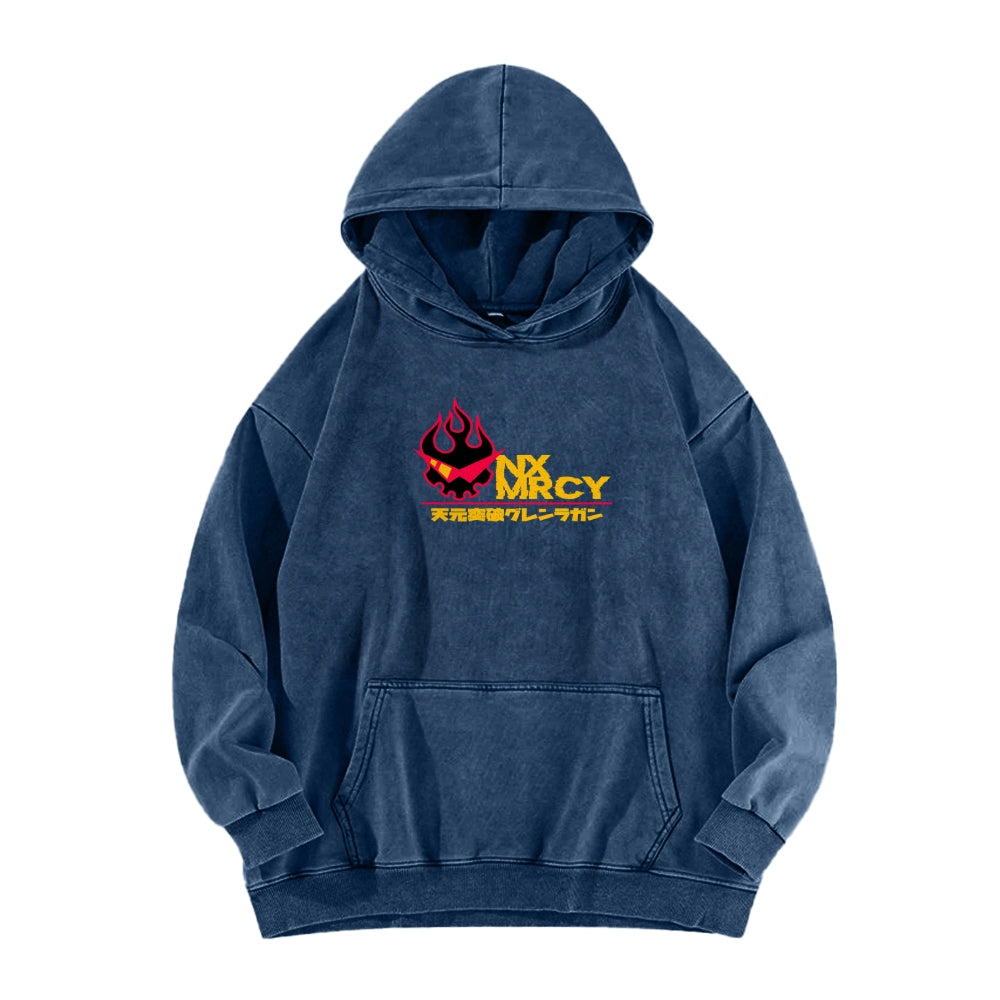 Gurren lagann Tengen Toppa Casual Washed Hoodie 2508025929