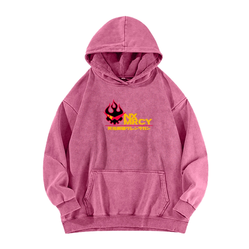 Gurren lagann Tengen Toppa Casual Washed Hoodie 2508025929
