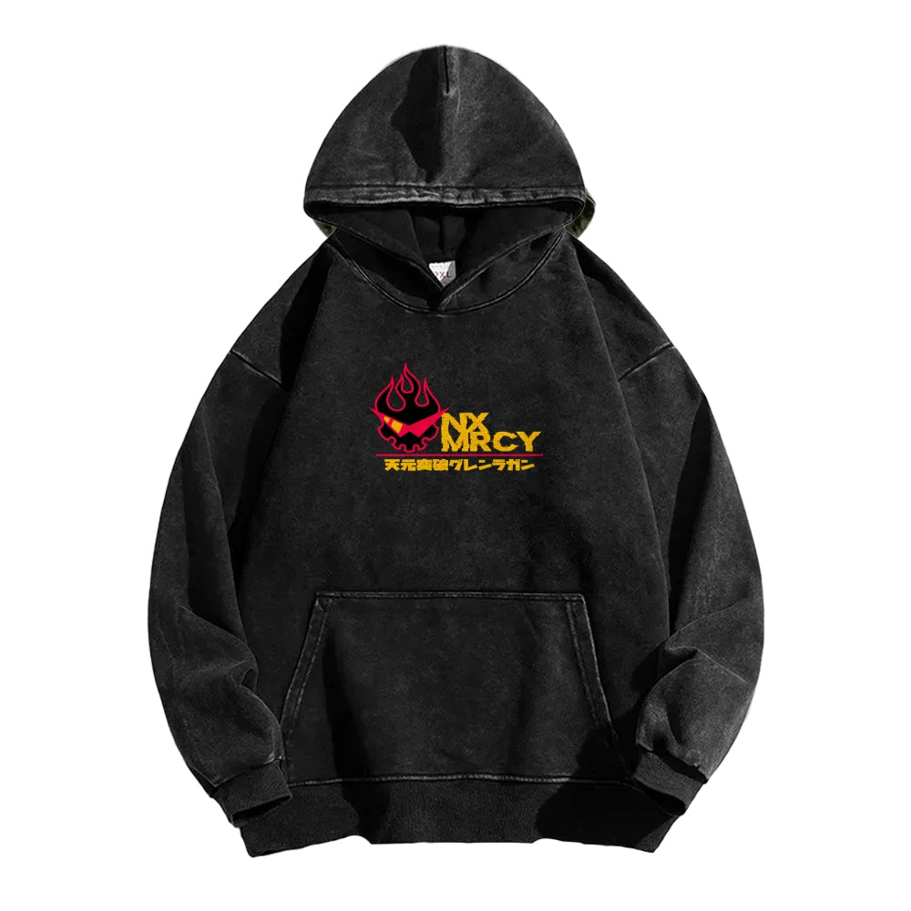 Gurren lagann Tengen Toppa Casual Washed Hoodie 2508025929