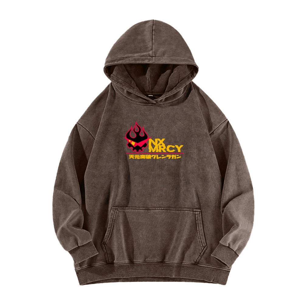 Gurren lagann Tengen Toppa Casual Washed Hoodie 2508025929