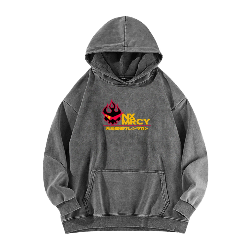 Gurren lagann Tengen Toppa Casual Washed Hoodie 2508025929