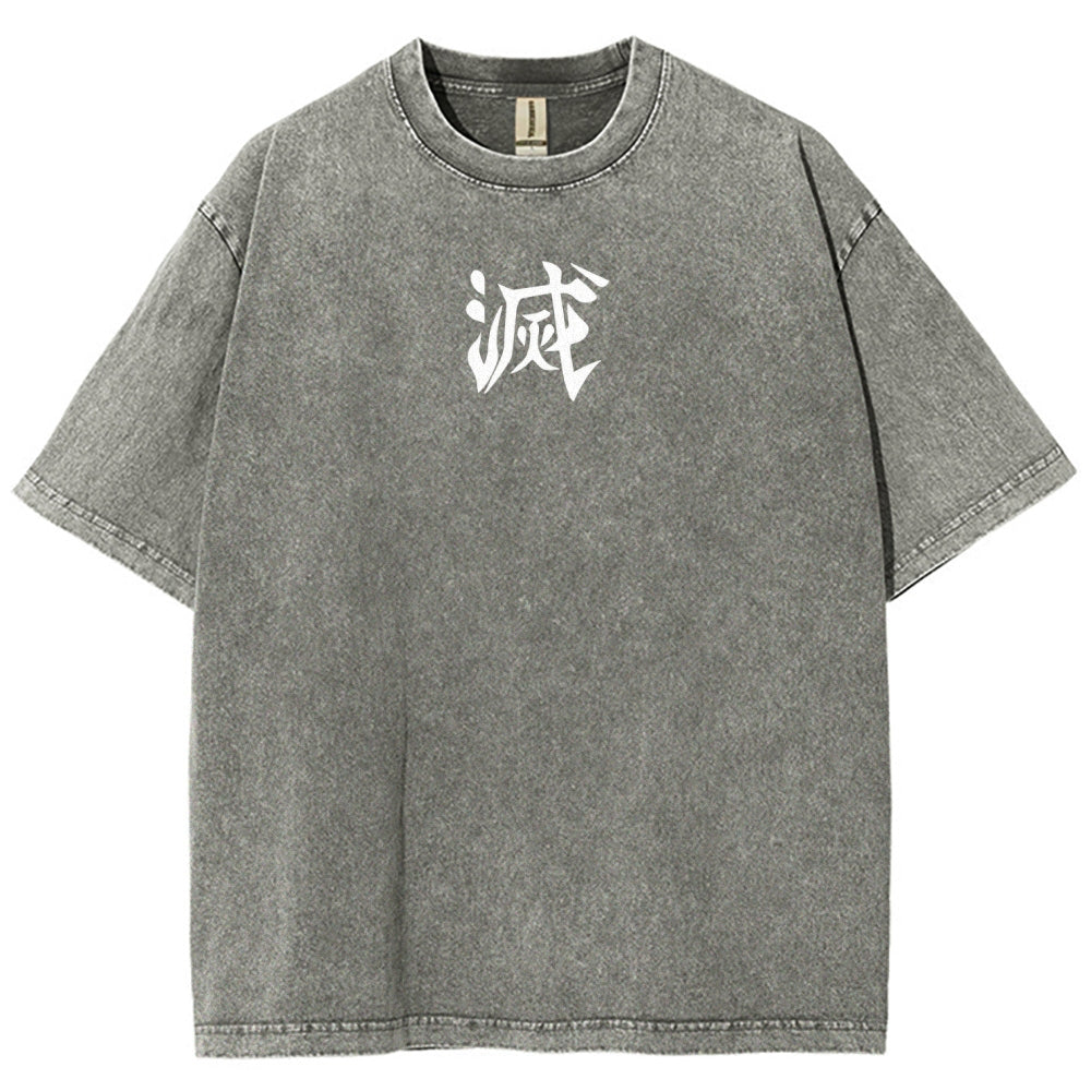 Demon Slayer Unisex Fit Washed T-Shirt 2509001406