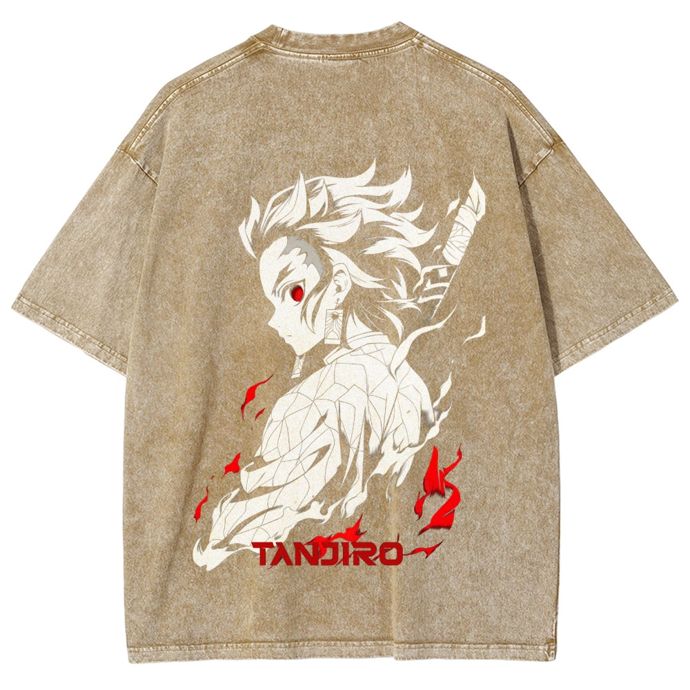 Demon Slayer Unisex Fit Washed T-Shirt 2509001406