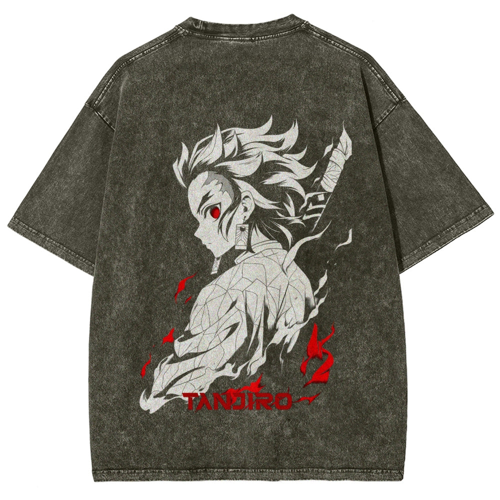 Demon Slayer Unisex Fit Washed T-Shirt 2509001406