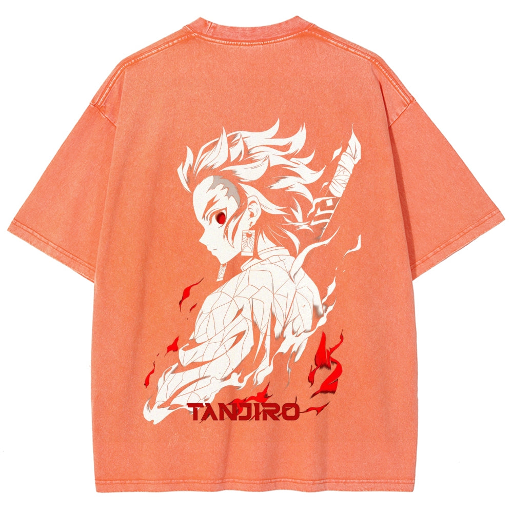 Demon Slayer Unisex Fit Washed T-Shirt 2509001406