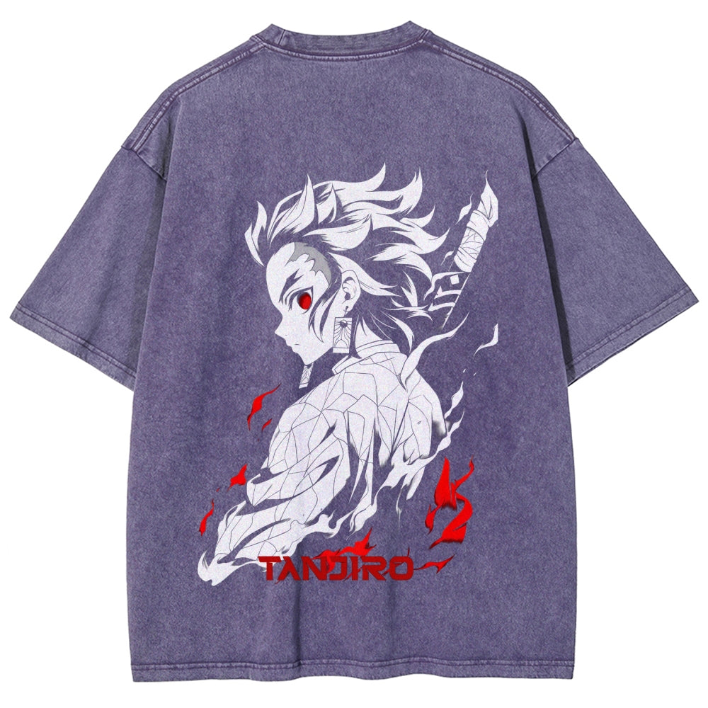 Demon Slayer Unisex Fit Washed T-Shirt 2509001406