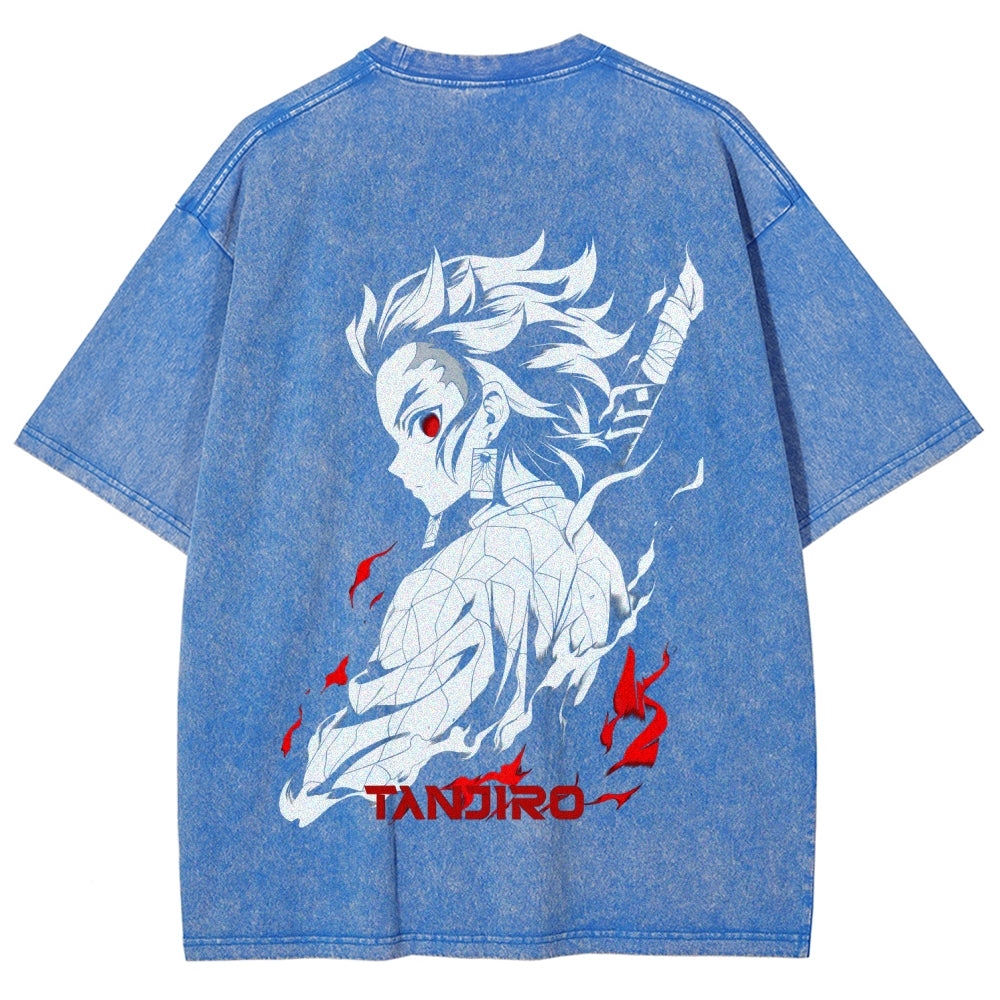 Demon Slayer Unisex Fit Washed T-Shirt 2509001406