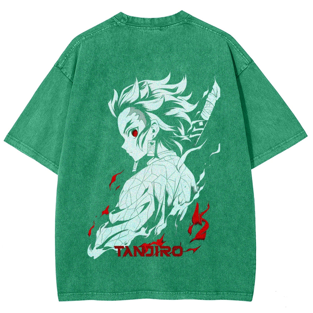 Demon Slayer Unisex Fit Washed T-Shirt 2509001406