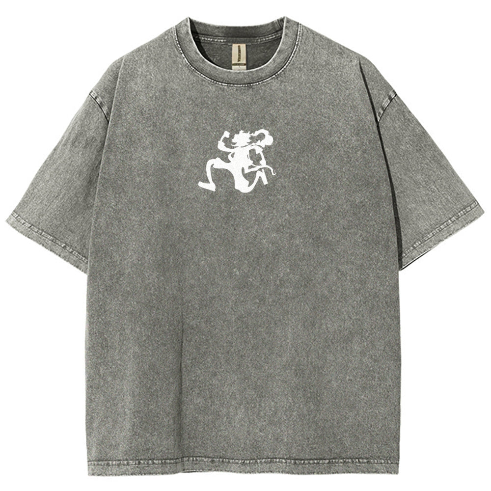 One Piece Luffy Unisex Fit Washed T-Shirt 2509003511