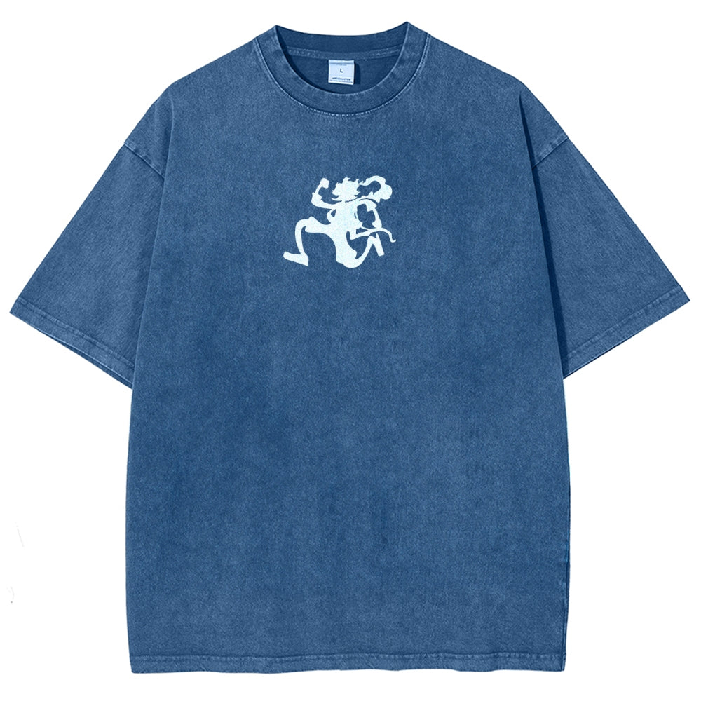 One Piece Luffy Unisex Fit Washed T-Shirt 2509003511