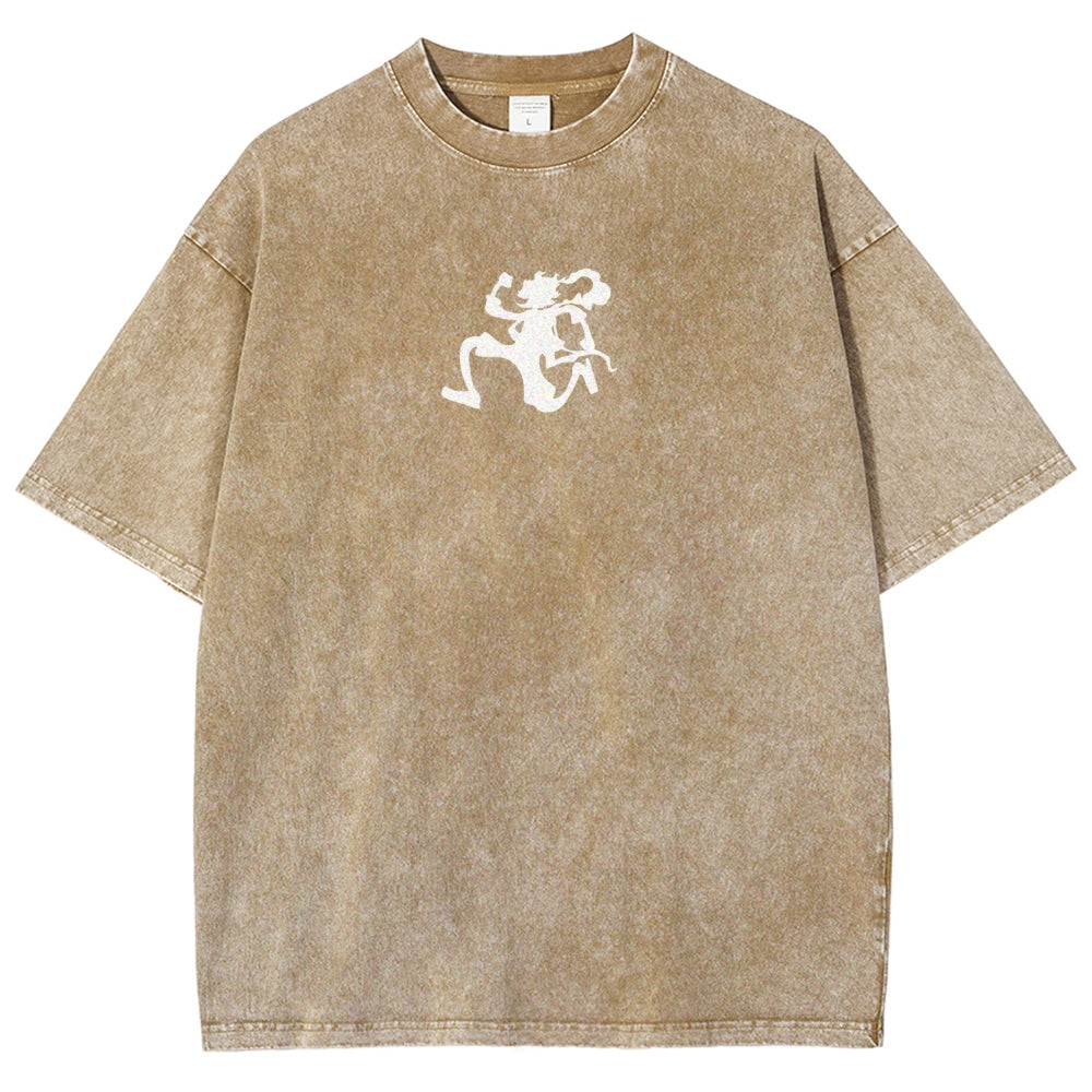 One Piece Luffy Unisex Fit Washed T-Shirt 2509003511