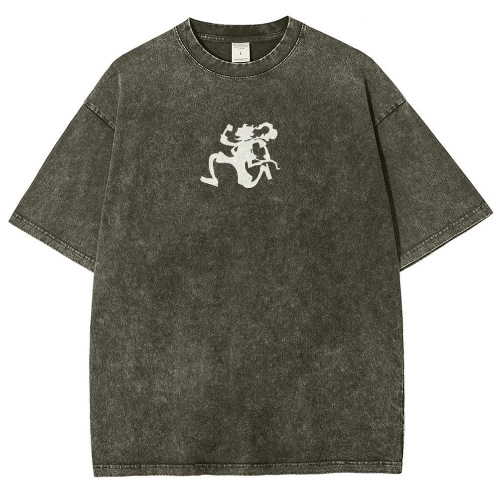One Piece Luffy Unisex Fit Washed T-Shirt 2509003511