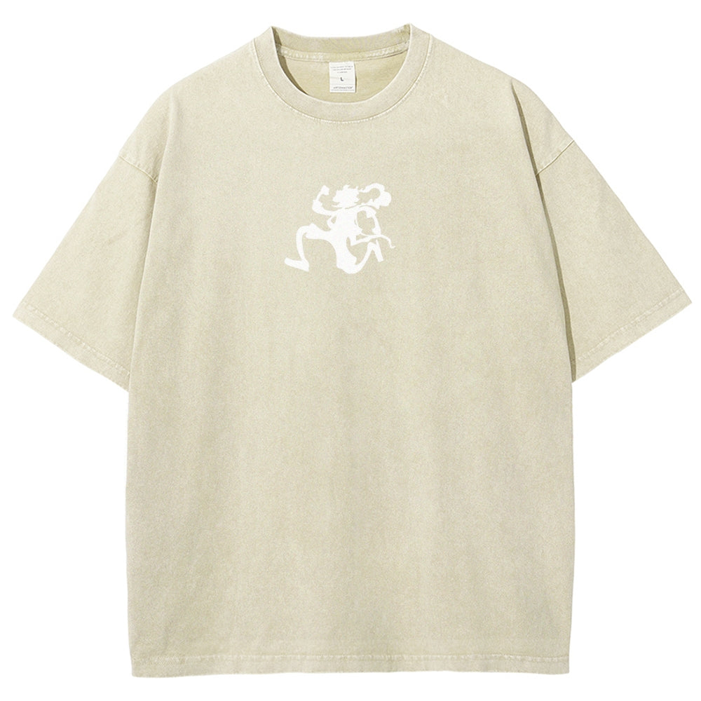One Piece Luffy Unisex Fit Washed T-Shirt 2509003511