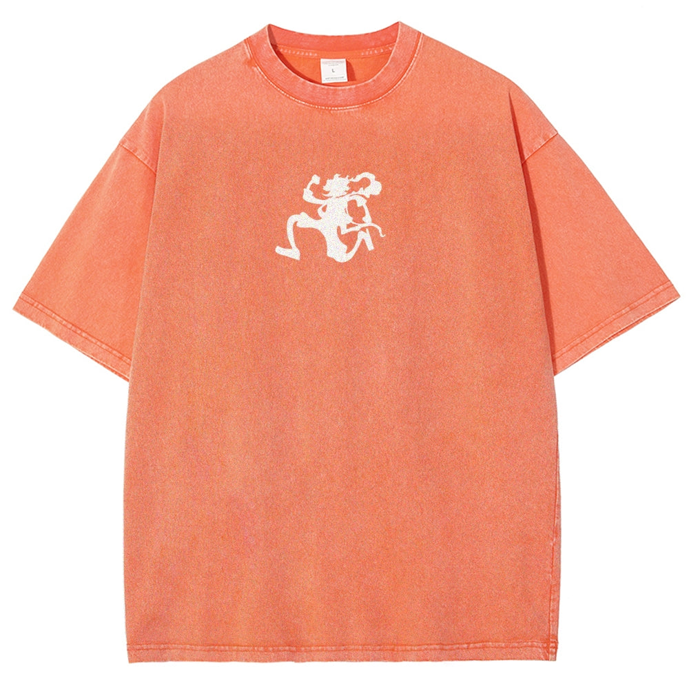 One Piece Luffy Unisex Fit Washed T-Shirt 2509003511