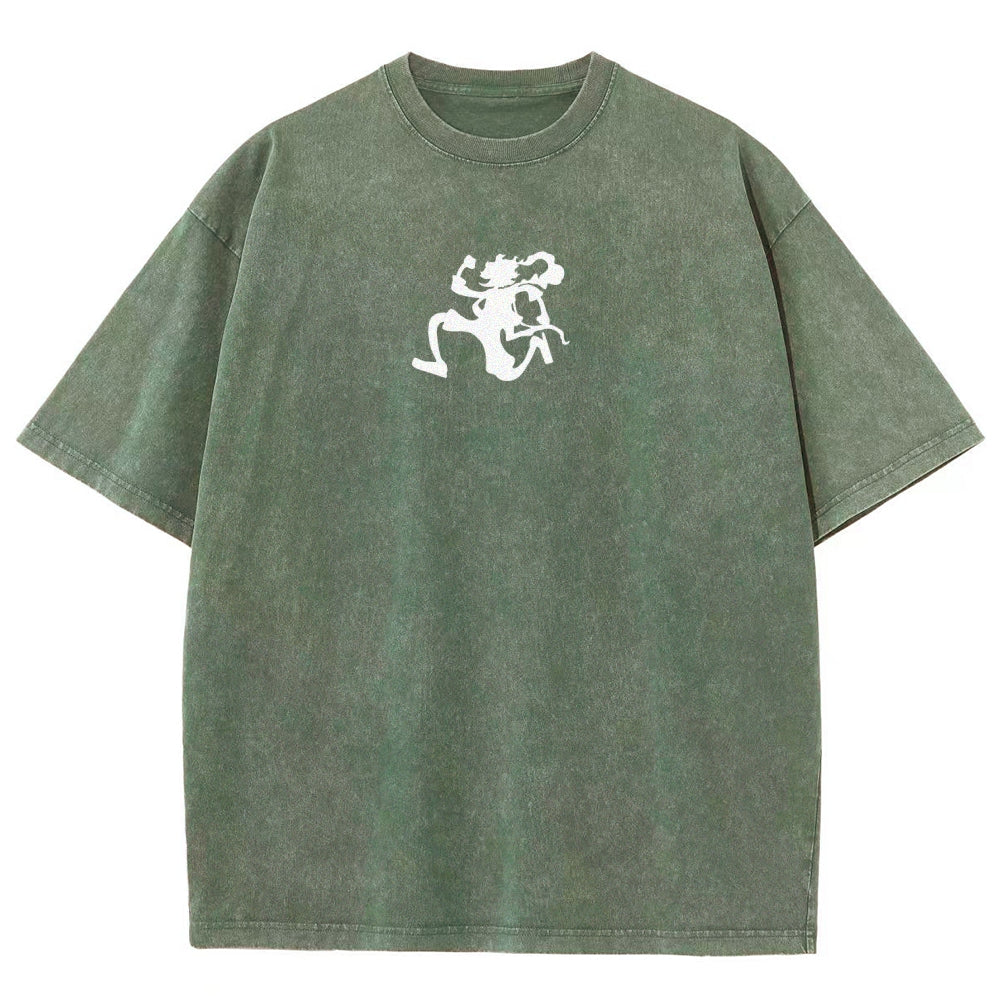 One Piece Luffy Unisex Fit Washed T-Shirt 2509003511